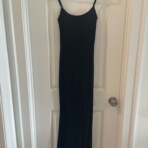 Popilush NWOT Black Spaghetti Strap Sleeveless Slip Maxi Dress